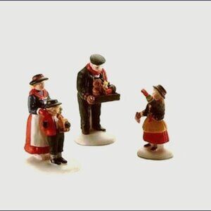DEPARTMENT 56 Alpine Village - The Toy Peddler - 3 Pieces - Retired